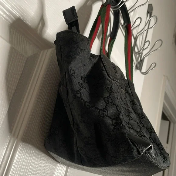 Vintage Gucci GG Canvas Web Handbag - Picture 4 of 16